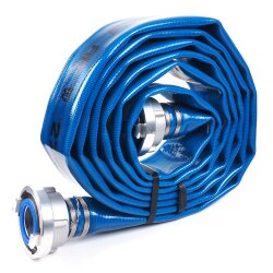Flachschlauch für Trinkwasser mit Kupplungen COBIAQUA PU FLAT 10 m 52-C