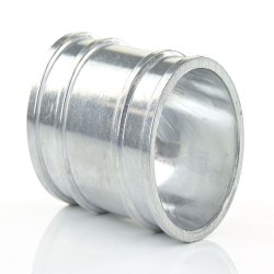 Doppelschlauchtülle aus Aluminium 75 mm