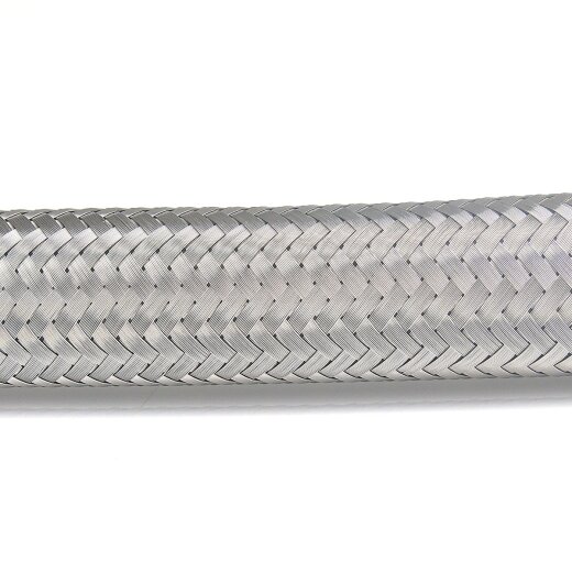 Edelstahl-Flexschlauch mit 90° Winkel 2x Innengewinde 1 x 80 cm