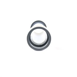 Schauglas aus einem transparenten Rohr und 2 Klebemuffen