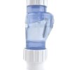 PVC-Rückschlagventil transparent mit Klebemuffen 50 mm (ohne Feder)