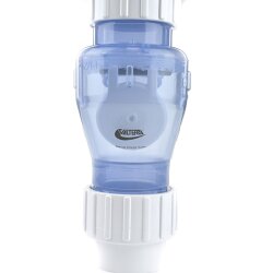 PVC-Rückschlagventil transparent mit Klebemuffen 63...