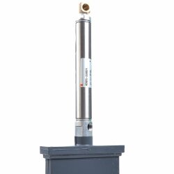 PVC-Zugschieber pneumatisch (Druckluft) betrieben 90 mm