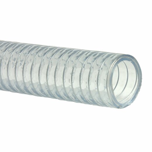 Transparenter PVC Saugschlauch mit Stahlspirale, nicht toxisch