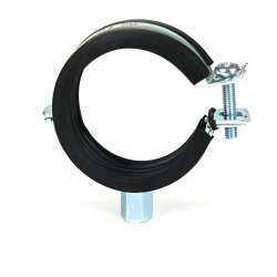 Gelenkrohrschelle mit Schallschutz und Schnellverschluss 48-53 mm