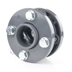 PVC-Rückschlagklappe mit Montagesatz 110 mm