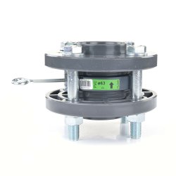 PVC-Rückschlagklappe mit Montagesatz 125 mm