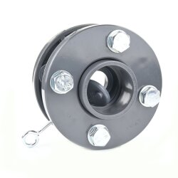 PVC-Rückschlagklappe mit Montagesatz 140 mm