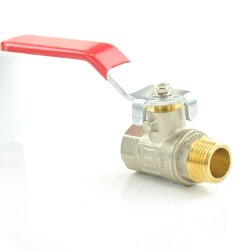 Messingkugelhahn  Innengewinde x Außengewinde