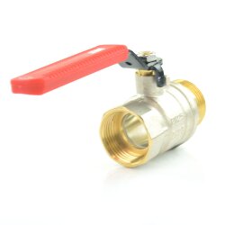 Messingkugelhahn Innengewinde x Außengewinde 1" (33,25 mm)