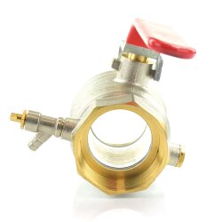 Messingkugelhahn mit Entleerung 2x Innengewinde