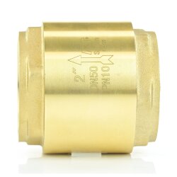 Rückschlagventil aus Messing, Innengewinde 1 1/2" (47,80 mm)