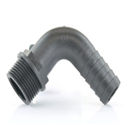 PP-Winkelschlauchtülle mit Außengewinde