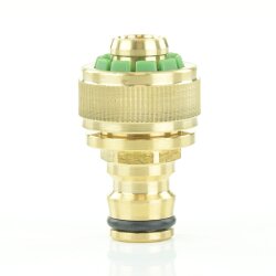 Messing Schlauchkupplung Klickstecker x Klemmmuffe