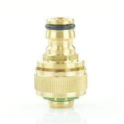 Messing Schlauchkupplung Klickstecker x Klemmmuffe 19 mm (3/4")