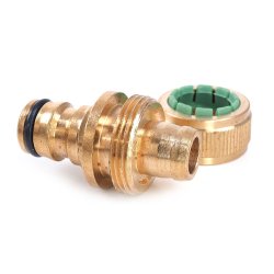 Messing Schlauchkupplung Klickstecker x Klemmmuffe 19 mm (3/4")