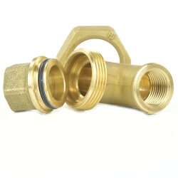 Messing Winkelverschraubung 90° 2x Innengewinde 1/2"