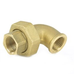Messing Winkelverschraubung 90° 2x Innengewinde 1/2"