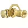 Messing Winkelverschraubung 90° 2x Innengewinde 1/2"