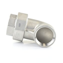 Nr. 96 Edelstahl Winkelverschraubung 2x Innengewinde 1 1/4" (41,91 mm)