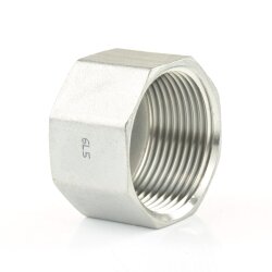 Nr. 300 Edelstahl Gewindekappe mit Sechskant 1/2" (20,96 mm)