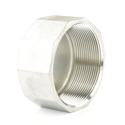 Nr. 300 Edelstahl Gewindekappe mit Sechskant 2 1/2" (75,18 mm)