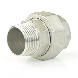 Nr. 341 Edelstahl Verschraubung IG x AG 1/4" (13,16 mm), konisch dichtend