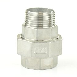 Nr. 341 Edelstahl Verschraubung IG x AG 2" (59,61 mm), konisch dichtend