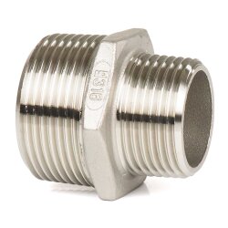 Nr. 245 Edelstahl Doppelnippel 3/4" (26,44 mm) x...