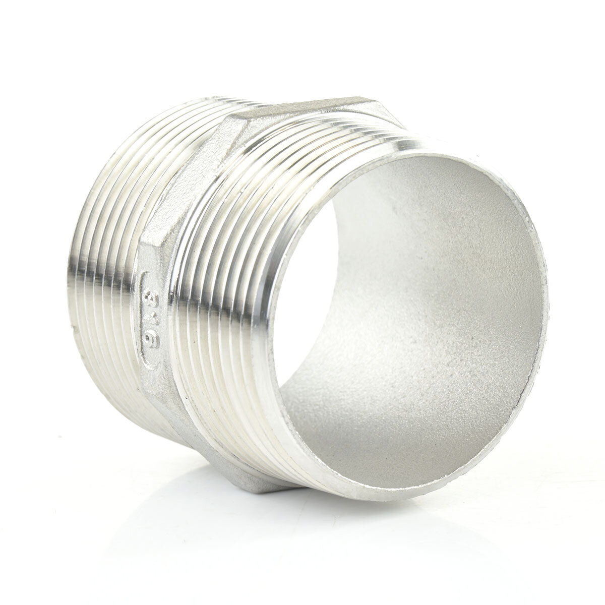 Hydraulik-Doppelnippel G 1/8 Auf G 1/8 – Edelstahl, Bis 400 Bar, Für Zollgewinde (60° Universaldichtkegel)
