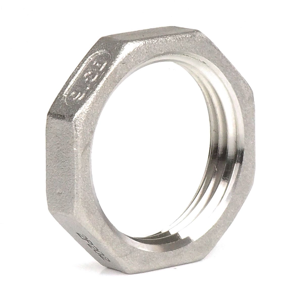 3x Gussrohrverschraubung Sechskantmutter PT 1 - 304 Edelstahl 41x8mm | Für Rohrleitungen & Reiniger