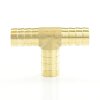 Messing Schlauchverbinder T-Stück, Schlauchtülle 19 mm (3/4")