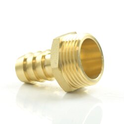 Messing Schlauchtülle mit Außengewinde 3/8" x 15 mm