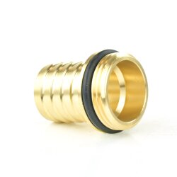 Messing Schlauchtülle mit Außengewinde u. Dichtung 1/2" x 12 mm