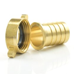 Messing Schlauchtülle mit Innengewinde (Überwurfmutter)