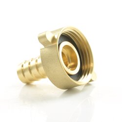 Messing Schlauchtülle mit Innengewinde (Überwurfmutter)