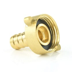Messing Schlauchtülle mit Innengewinde (Überwurfmutter) 3/4" x 20 mm