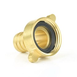 Messing Schlauchtülle mit Innengewinde (Überwurfmutter) 1" x 25 mm