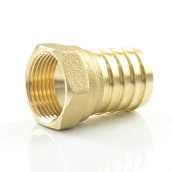Messing Schlauchtülle mit Innengewinde 1/2" x 10 mm