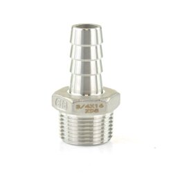 Edelstahlschlauchtülle mit Außengewinde