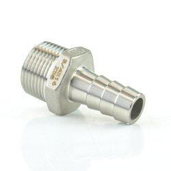 Edelstahlschlauchtülle mit Außengewinde