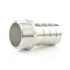Edelstahlschlauchtülle mit Außengewinde 1 1/2" x 40 mm