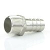 Edelstahlschlauchtülle mit Außengewinde 2" x 52 mm