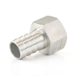 Edelstahlschlauchtülle mit Innengewinde 1" x 25 mm