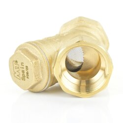 Messing Schmutzfänger 2x Innengewinde 2" (59,61 mm)