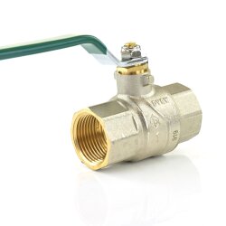 Messingkugelhahn für Trinkwasser 2x Innengewinde 3/4" (26,44 mm)