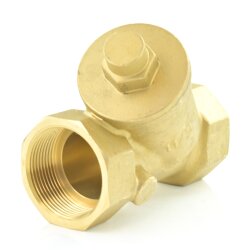 Schrägsitz-Rückschlagventil aus Messing, Innengewinde