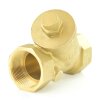 Schrägsitz-Rückschlagventil aus Messing, Innengewinde