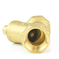Schrägsitz-Rückschlagventil aus Messing, Innengewinde 1/2" (20,96 mm)