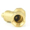 Schrägsitz-Rückschlagventil aus Messing, Innengewinde 1/2" (20,96 mm)